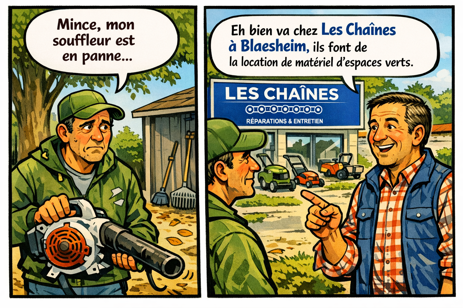 Location de matériel d’espaces verts à Blaesheim | Les Chaînes